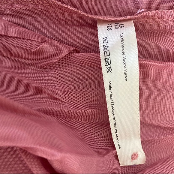 Free People Dusty Rose Mini Dress Olivia Gauze Babydoll Dress - Picture 3 of 5